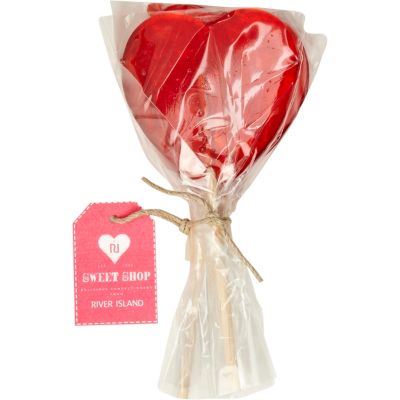 Red heart lollies pack