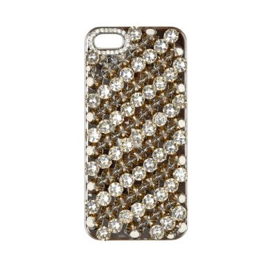 Black gem stone studded iPhone 5 case
