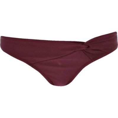Purple bikini bottoms