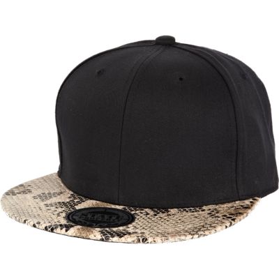 Black snake peak trucker hat 