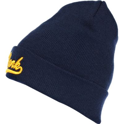 Navy New York beanie hat