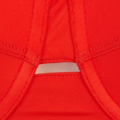 Red bandeau bikini top