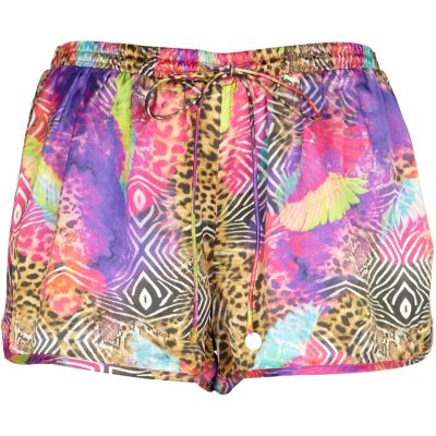 Multicoloured Pacha abstract print shorts