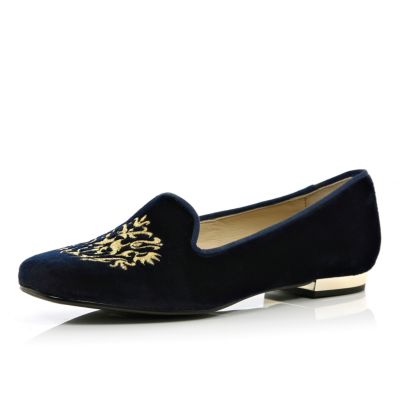 navy slipper