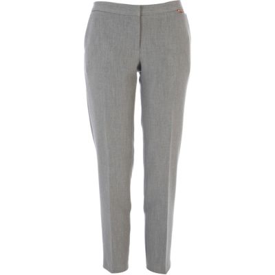 Grey smart slim trousers