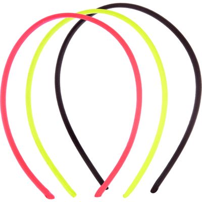 Neon bungee cord hair band pack