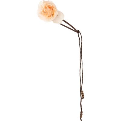 Pink oversized flower train hair band 