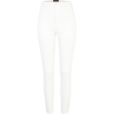 White tube pants
