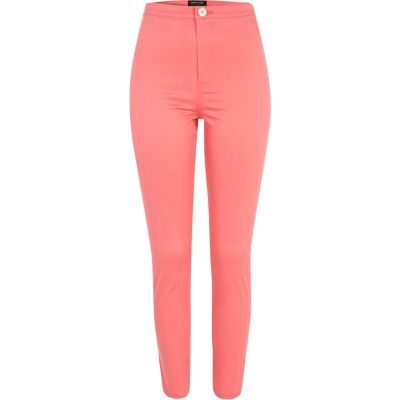 Pink tube pants