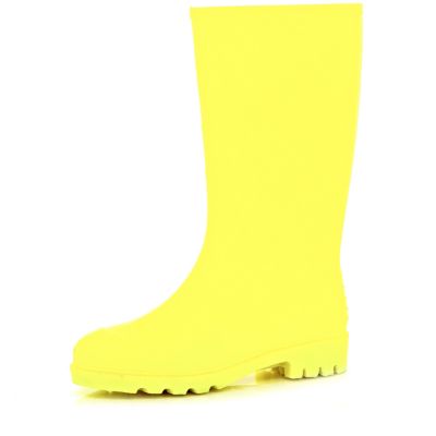 Yellow fluro JuJu wellies