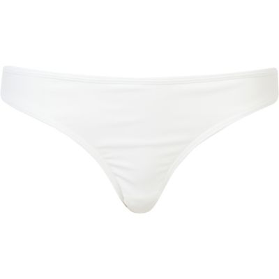 White bikini bottoms