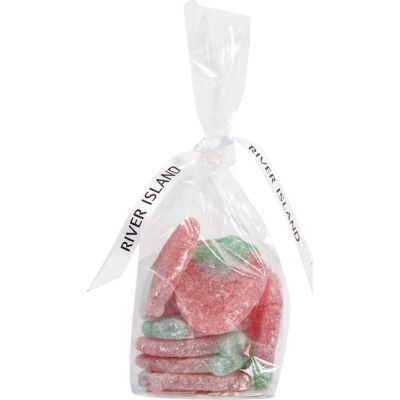 Giant fizzy strawberry sweets