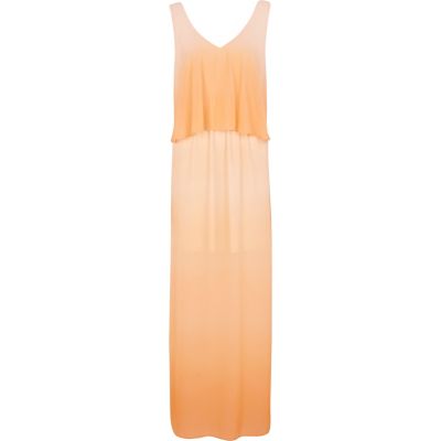 Orange ombre Chelsea Girl chiffon maxi dress