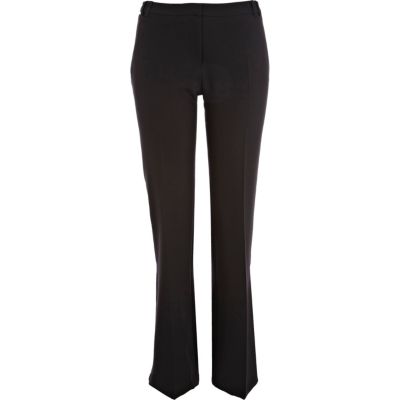 Black bootcut smart trousers
