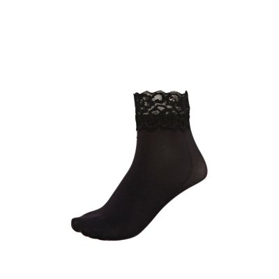 Black Jonathan Aston frill tight socks
