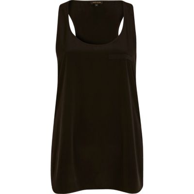Black racer back vest 