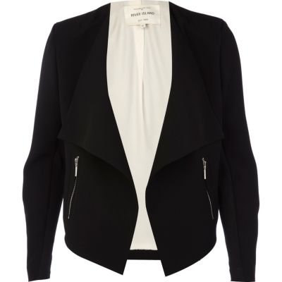 Black smart biker jacket
