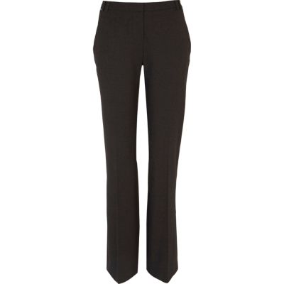 Grey bootcut trousers