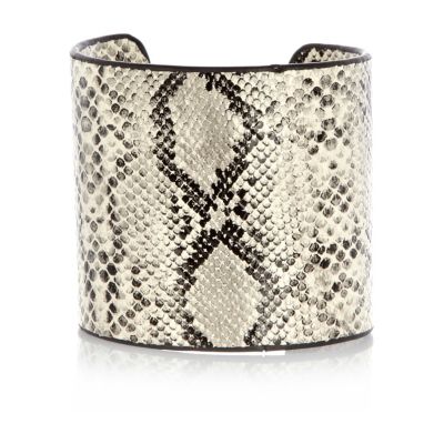 Brown snake cuff bracelet