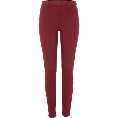 Red flat front Molly jeggings