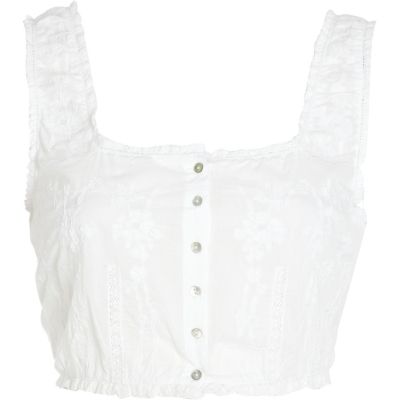 Cream lace gypsy bralet