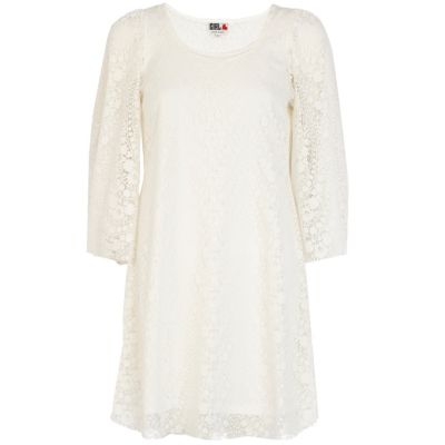 White Chelsea Girl lace dress