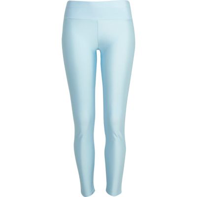 Light blue high waisted leggings
