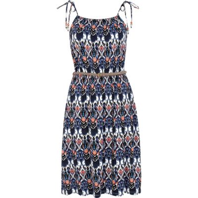 Blue Chelsea Girl printed midi dress
