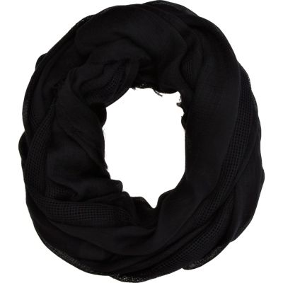 Black mesh snood