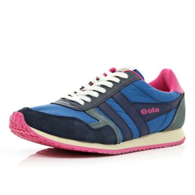 Blue Gola colour block trainers