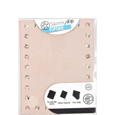 Pink Skinnydip studded iPad case