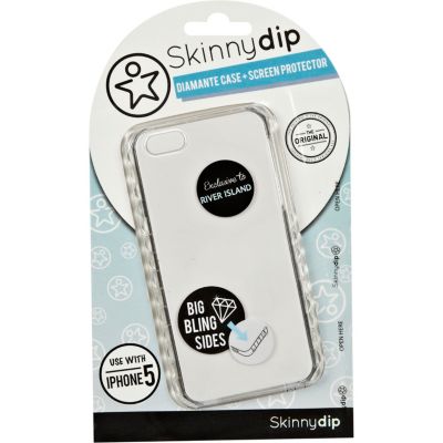 Clear diamante side iPhone 5 case