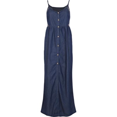 Dark wash Chelsea Girl denim cami dress