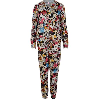 Black Mickey Mouse print onesie
