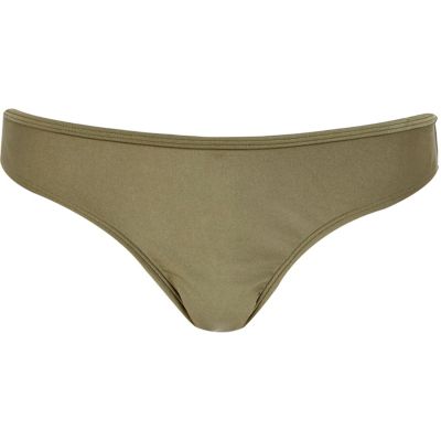 Khaki green bikini bottoms