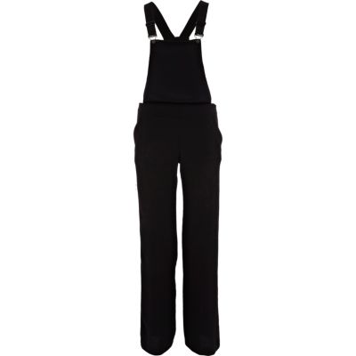 Black smart trouser dungarees 