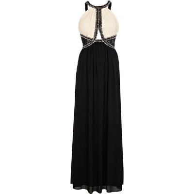 Black Little Mistress embellished maxi dress