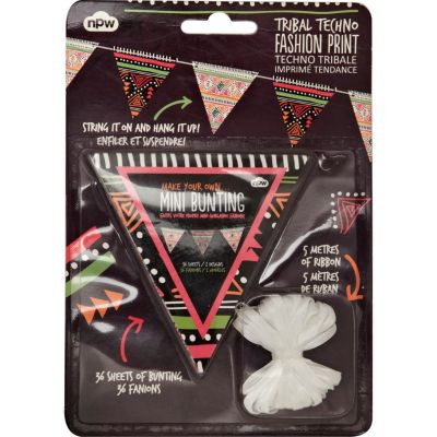 Tribal print DIY bunting