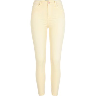 Light yellow Lana superskinny jeans 