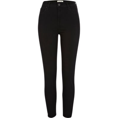 Black Lana superskinny ankle grazer jeans