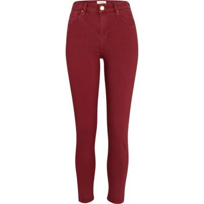 Red Lana superskinny ankle grazer jeans 