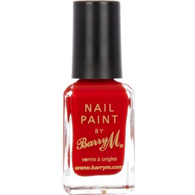 Bright red Barry M nail varnish
