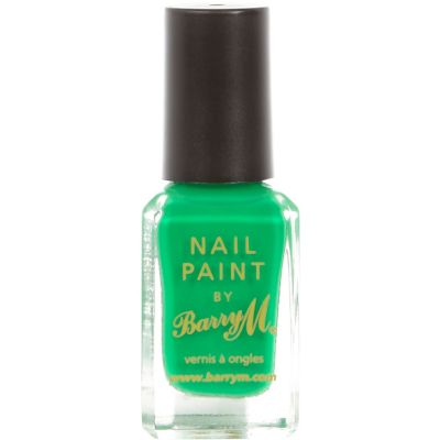 Green Barry M nail varnish