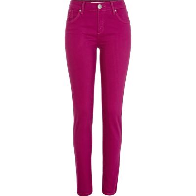 Dark pink Amelie superskinny jeans