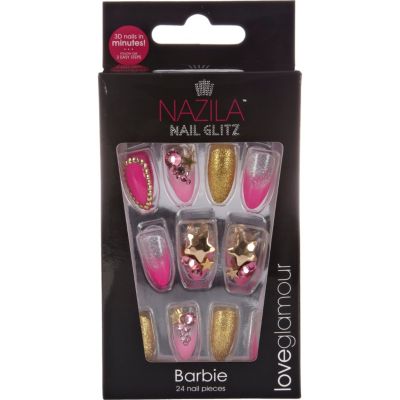 Nazila Barbie stick on nails