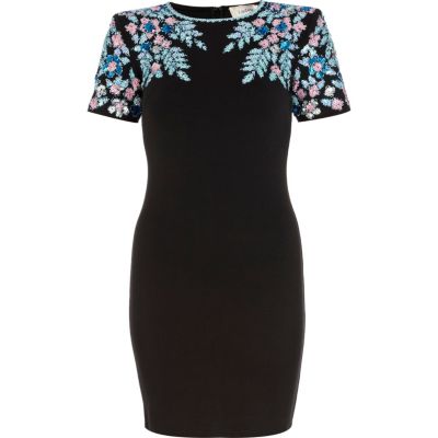 Black embellished Lashes of London dress