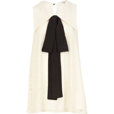 Cream lace Lashes of London trapeze dress