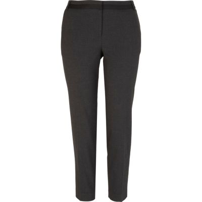 Grey smart cigarette trousers 