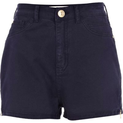 Navy tube shorts