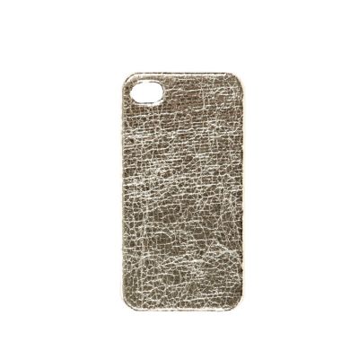 Gold tone crackle iPhone 4/4S case